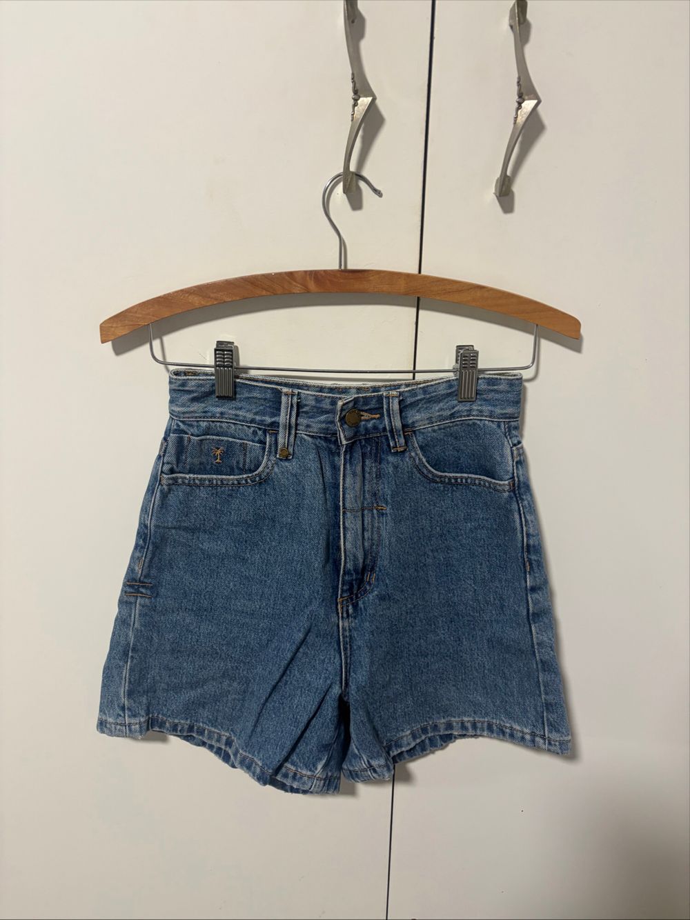 Thrills Blue Denim Shorts