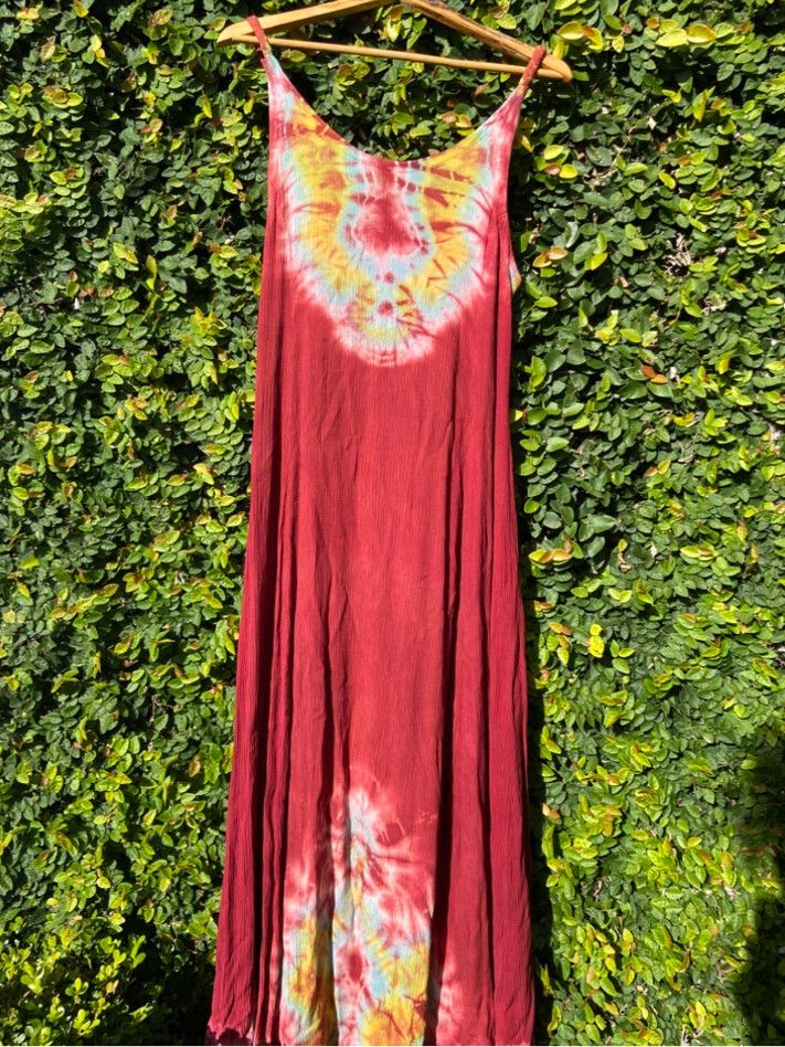 tie dye maxi dress