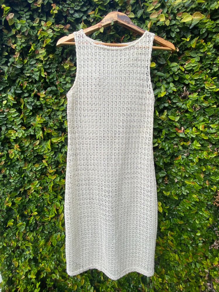 crochet midi dress