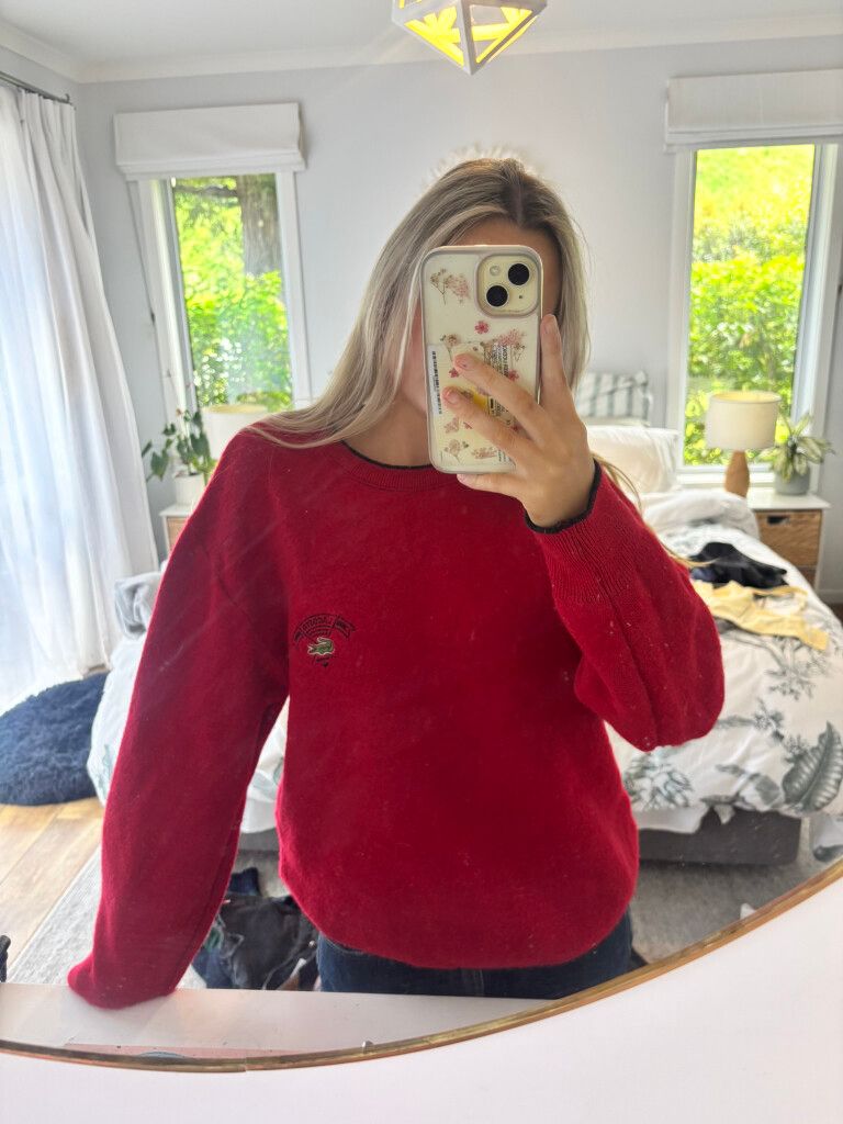 Lacoste Red Jumper