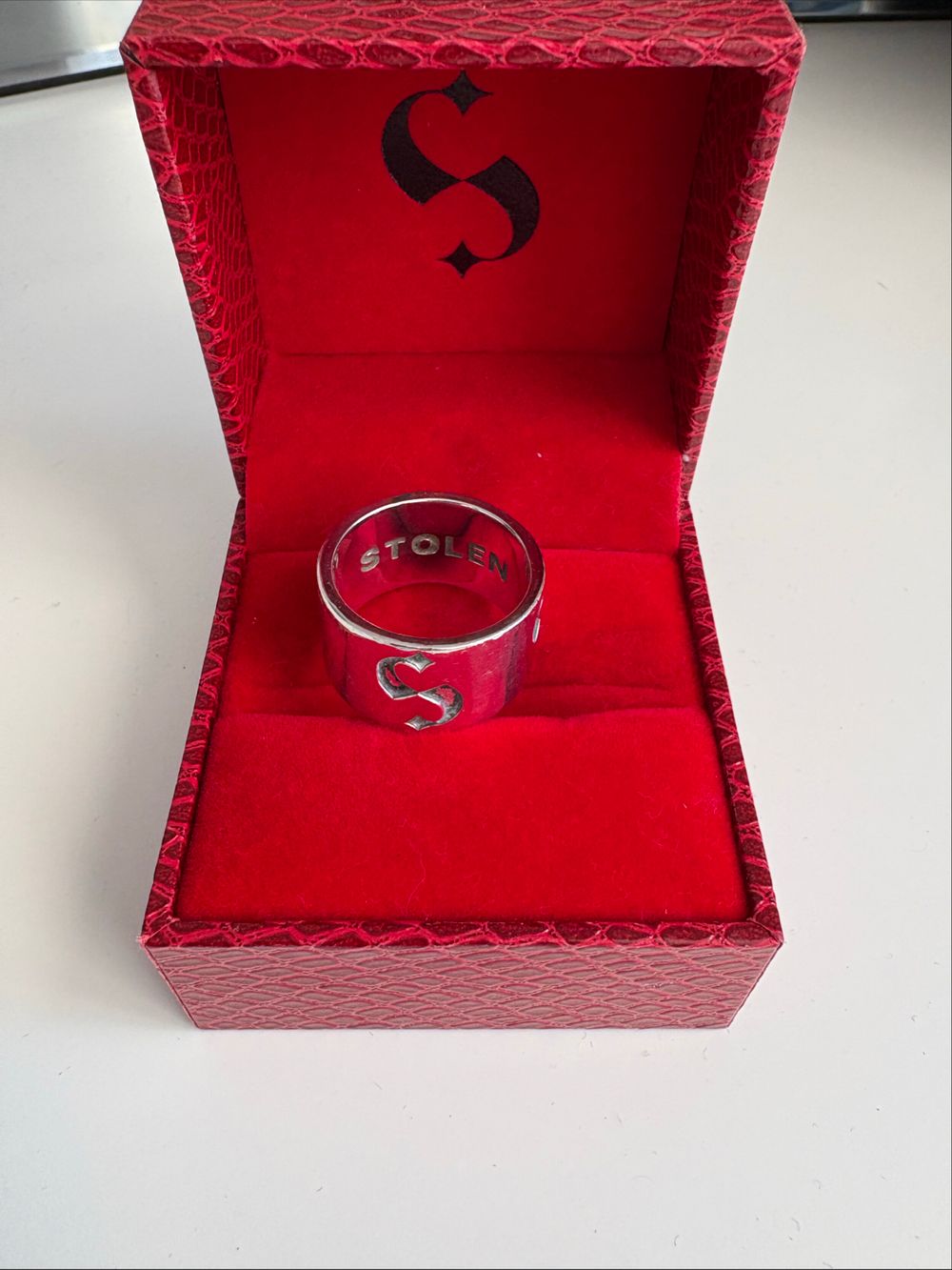 Stolen Girlfriends Club Silver S Logo Ring