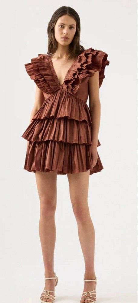 Rhythmic Frilled Mini Dress