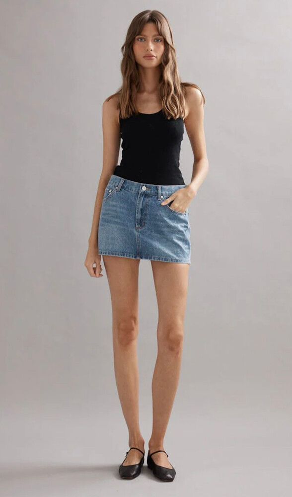 Caitlin Crisp Billie Denim Mini Skirt