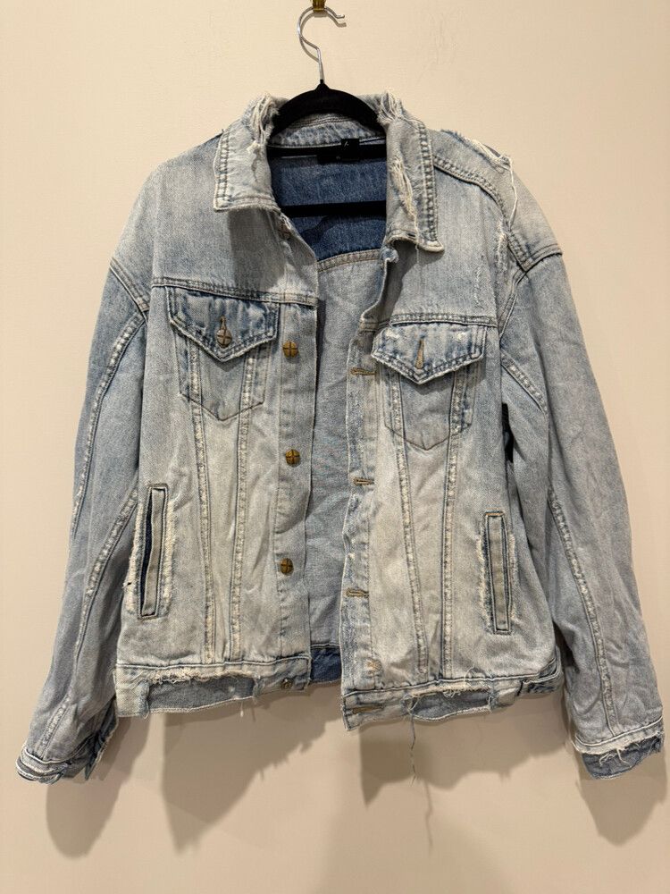 Ksubi Oversized Distressed Denim Jacket