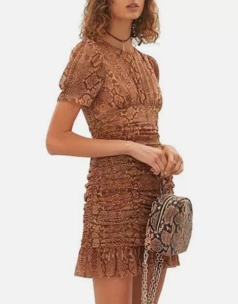 Hansen & Gretel Brown Silk dress