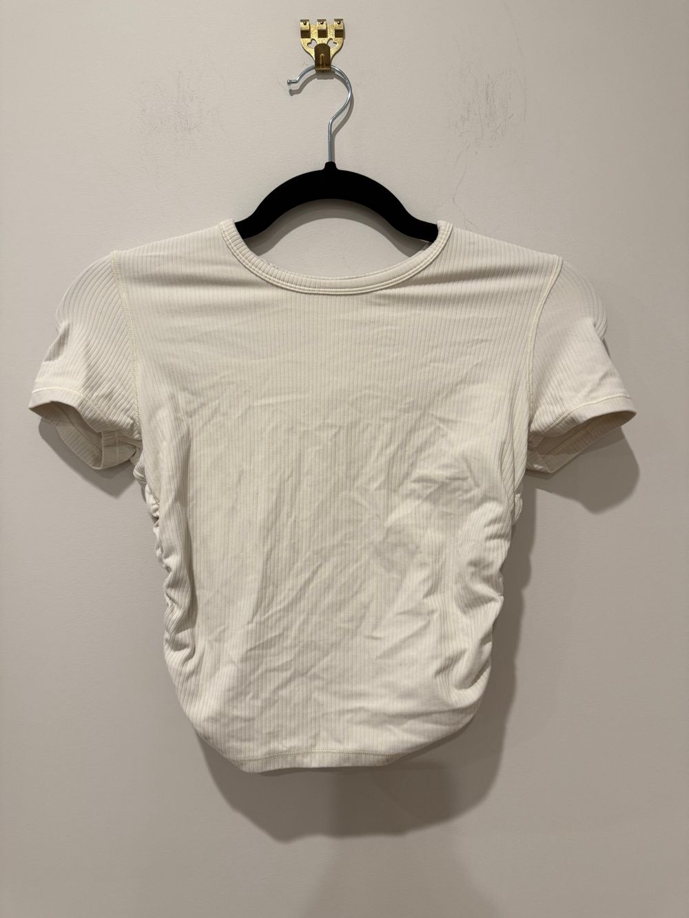 Lululemon Cream Ribbed Top