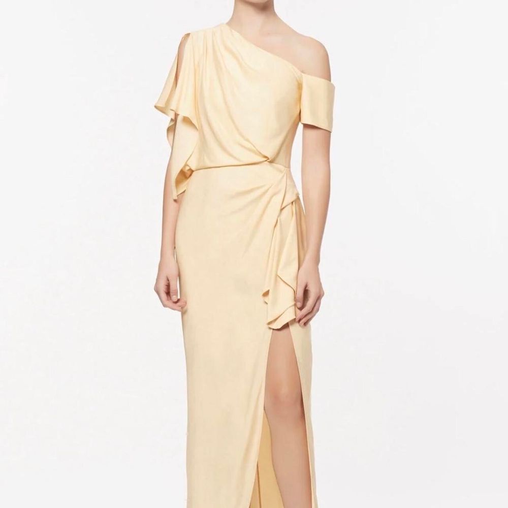 Manning Cartell Asymmetrical Games Gown in Yellow