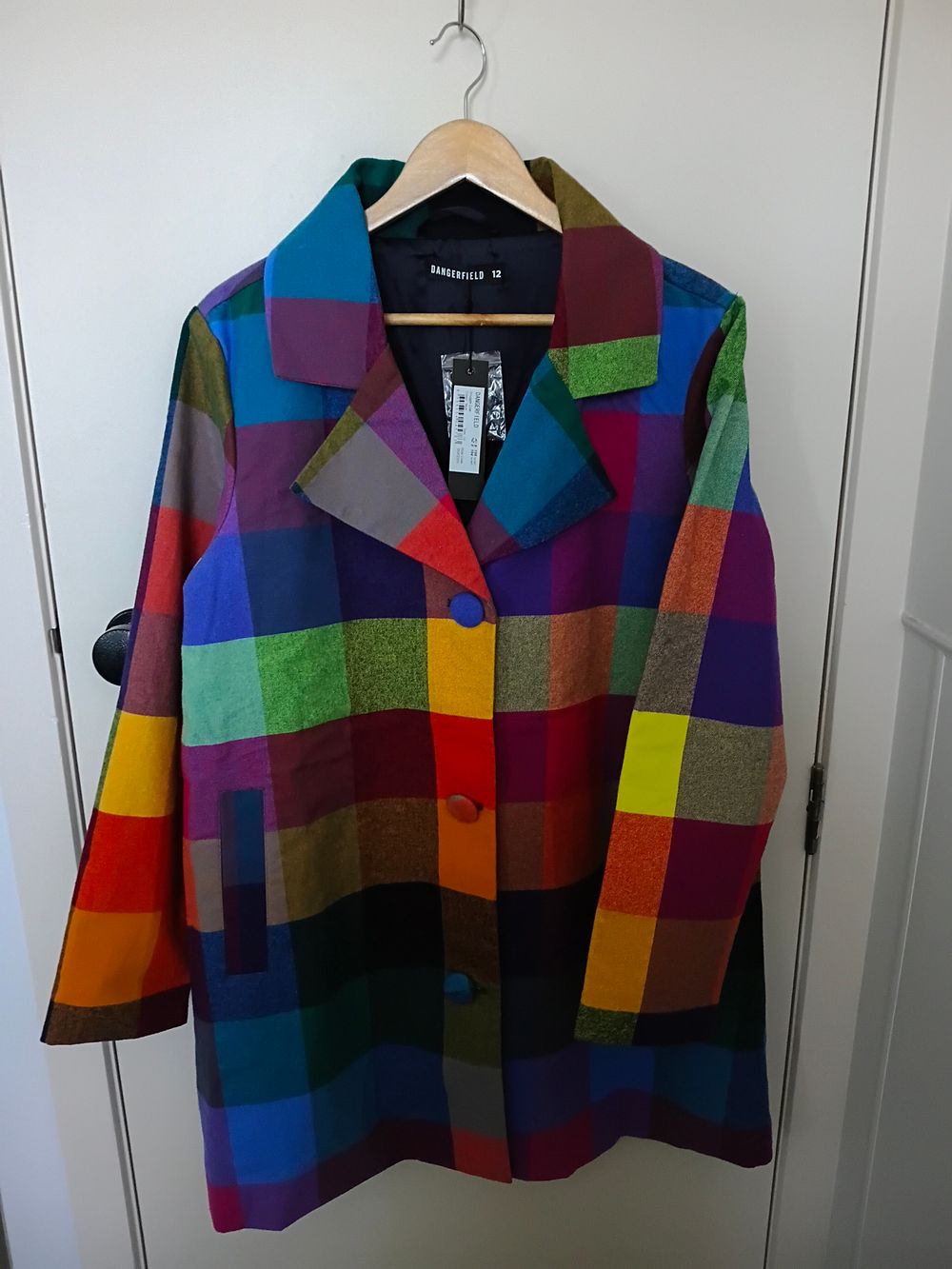 Dangerfield Snuggle Coat - multicolour check