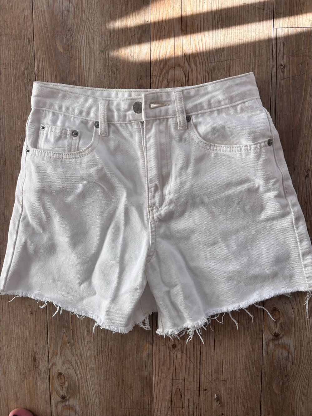 Assembly Label White Denim Shorts