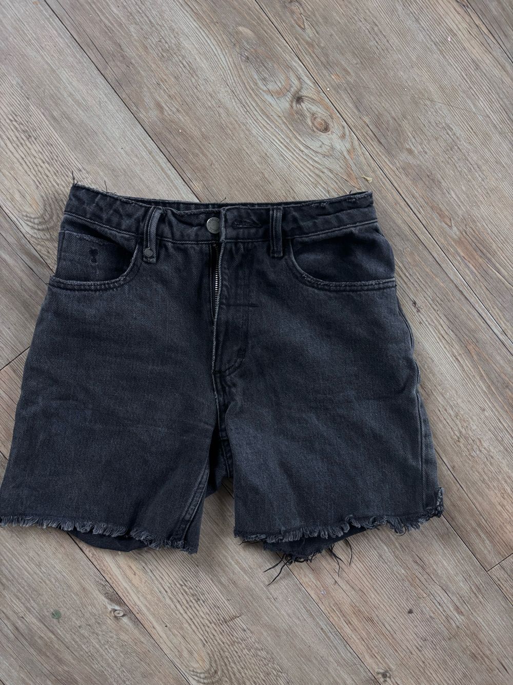 THRILLS Thelma Black Denim Shorts