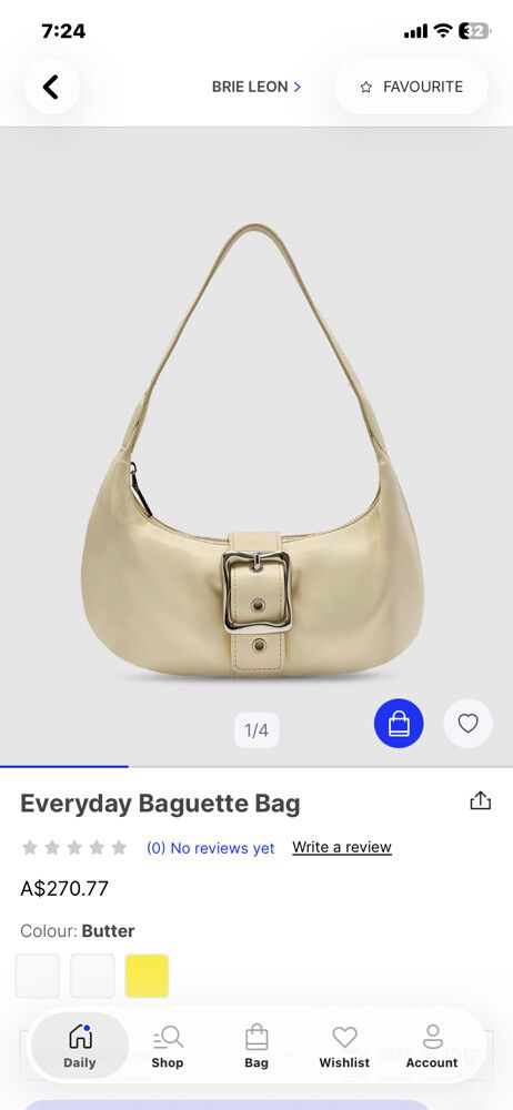 Brie Leon Baguette Bag