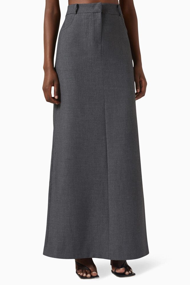 The Frankie Shop Malvo Skirt Charcoal