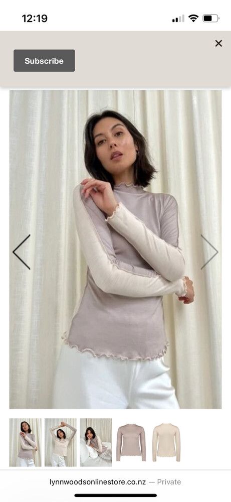 Carlin Crisp Reversible Rollo Two Tone Merino Top