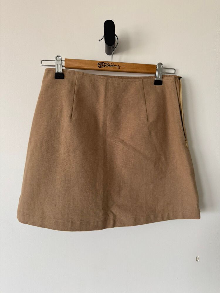 Tan Mini Skirt