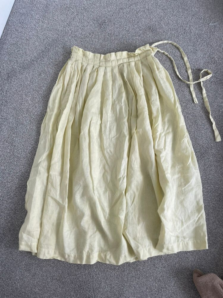 Wixii Baby Yellow Linen Skirt