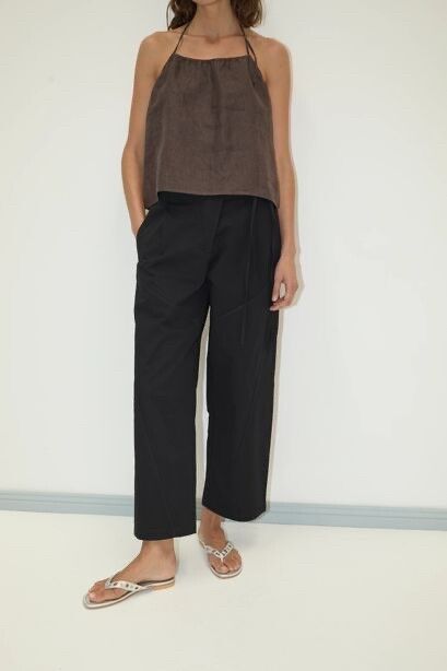 Deiji Studios Black Flag Tie Pants