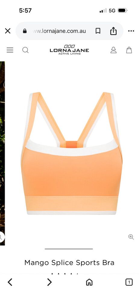Lorna Jane Mango Splice Sports Bra