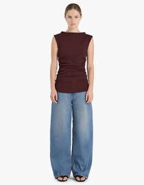 Friends With Frank Burgundy Sleeveless Top