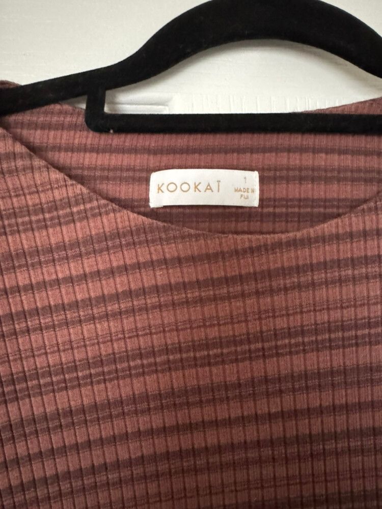 Kookai Brown Stripe Dress