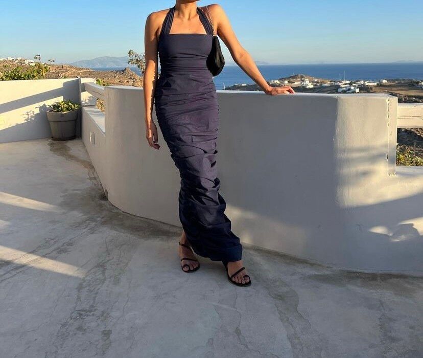 halter dress style Boho Bliss Patchwork Halter Maxi Dress 3X main image 0