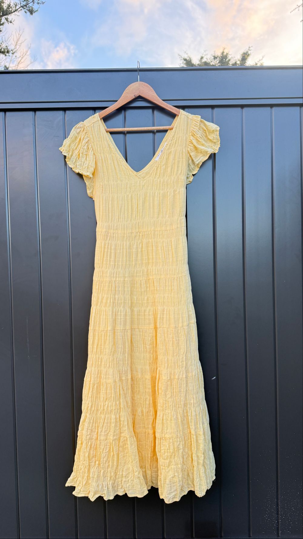 Ivy + Jack Marley Flutter Sleeve Maxi Dress