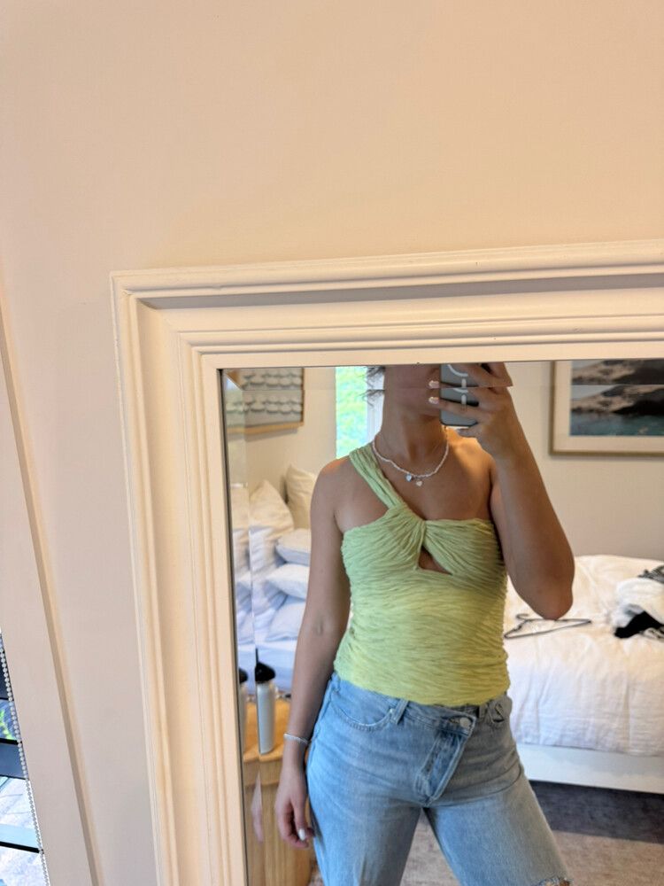 Green Top One Shoulder