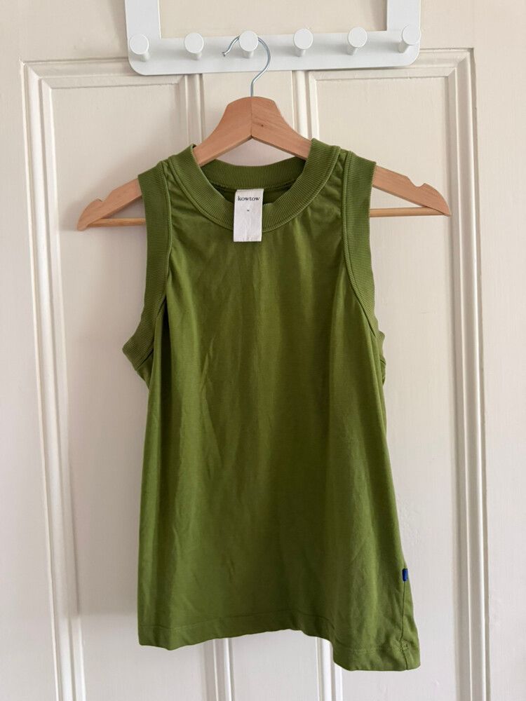 Green Kowtow tank singlet