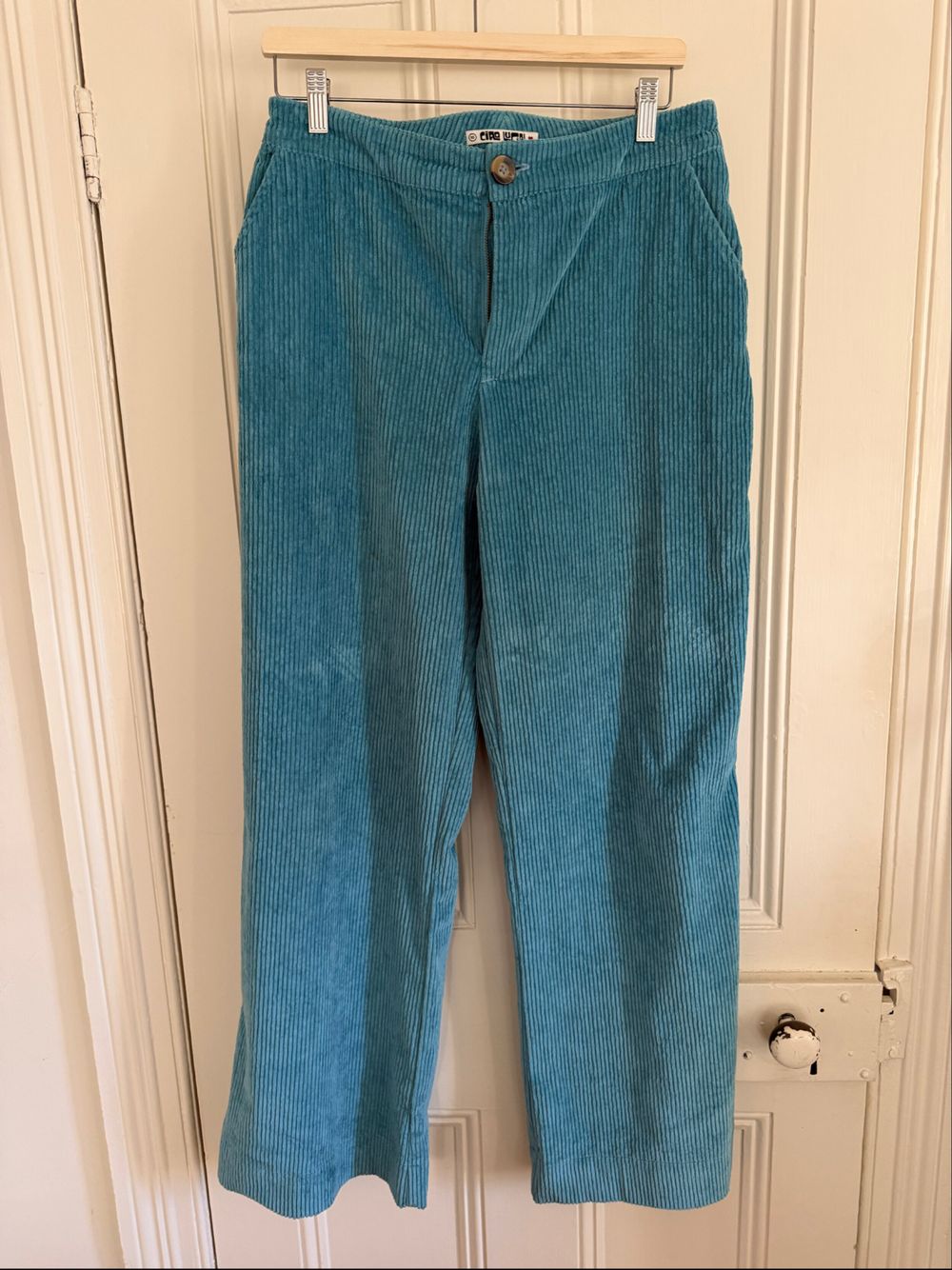 Ciao Lucia blue corduroy pants
