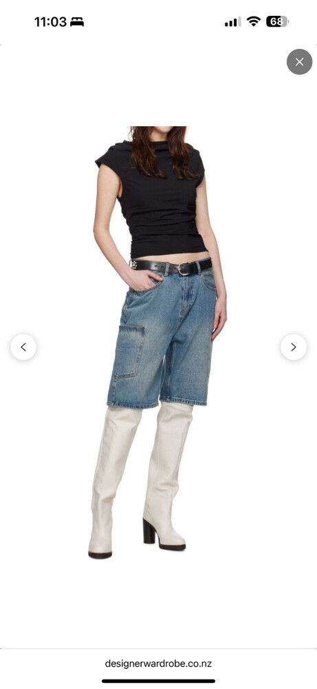 Wynn Hamlyn Denim Midwash Short Indigo
