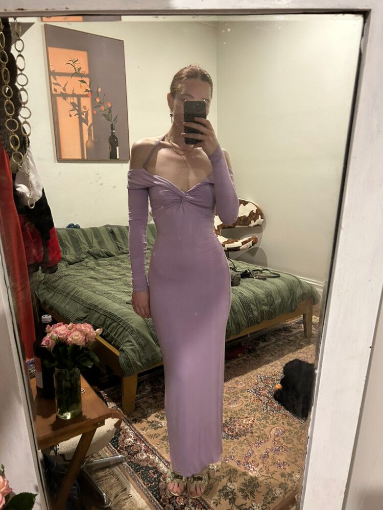 natalie rolt purple dress Natalie Rolt Charmaine Dress Lilac Size 8