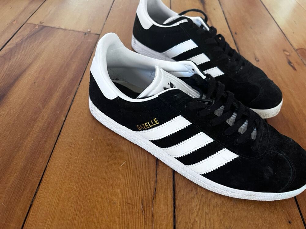 Adidas Gazelle Black White Sneakers