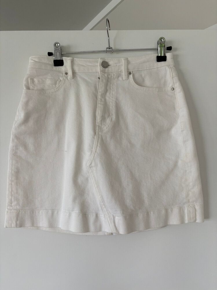 Country Road White Denim Skirt
