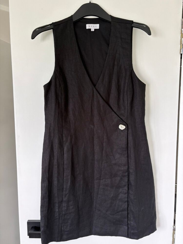 Aere Black Mini Dress