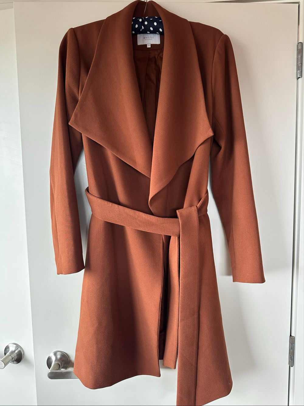 Whistle Tailored Brown Wrap Coat