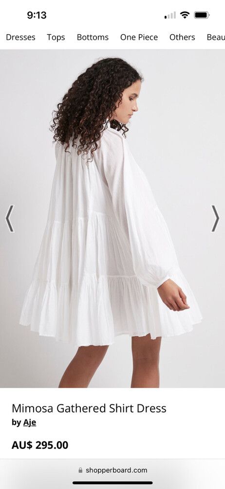 Aje - Mimosa Gathered Shirt Dress (8) on Designer Wardrobe