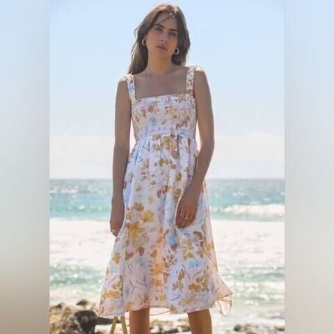 Embroidered Esme MIDI Dress