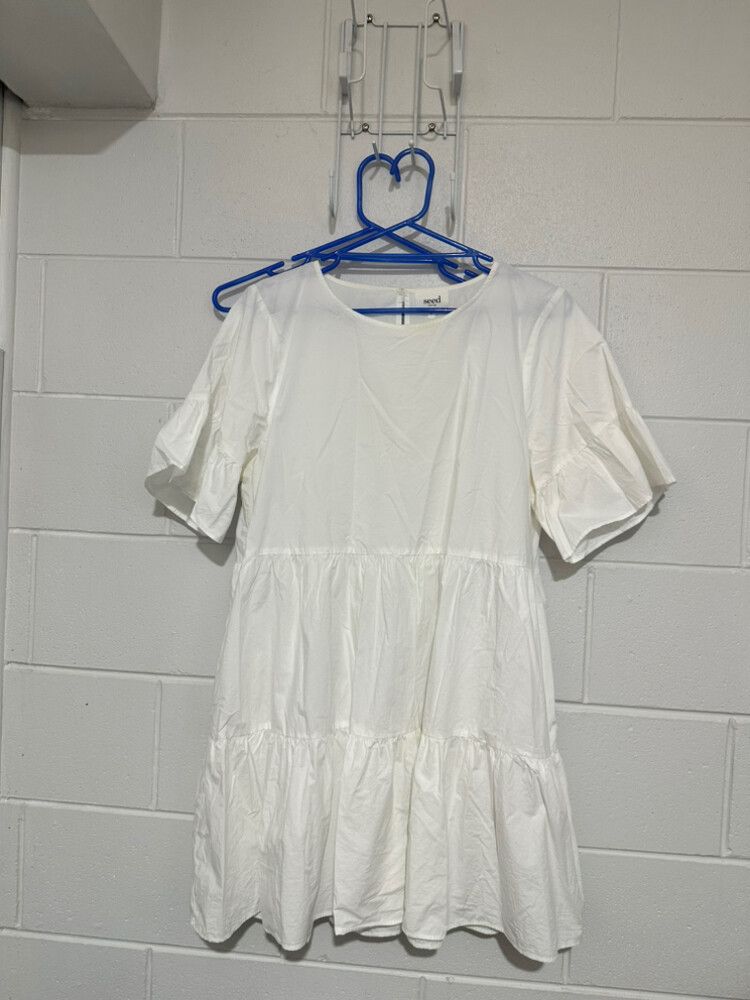 White Tiered Dress