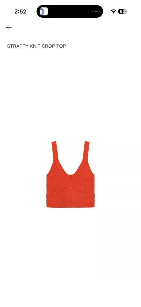 Zara Strappy Knit Crop Top