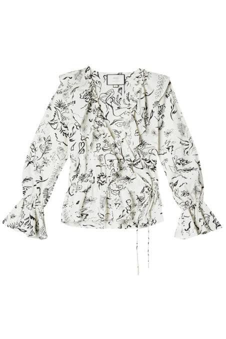 Rixo Wrap Shirt