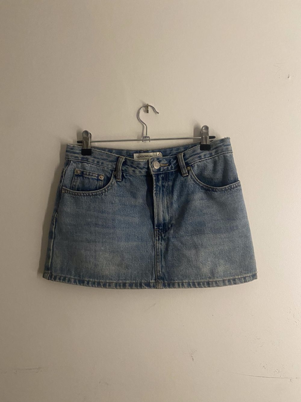 Glassons Blue Denim Mini Skirt