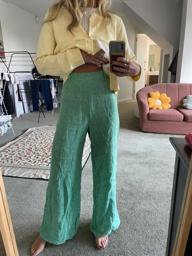RUBY linen Wide Leg Pants