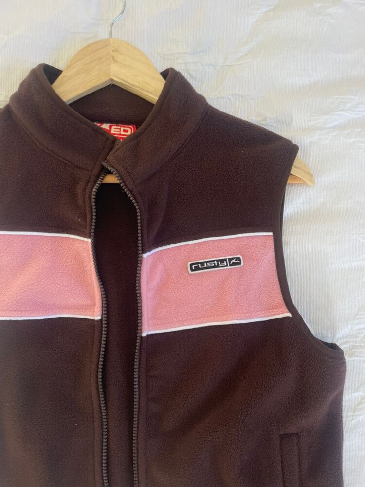 Rusty Brown & Pink Vest