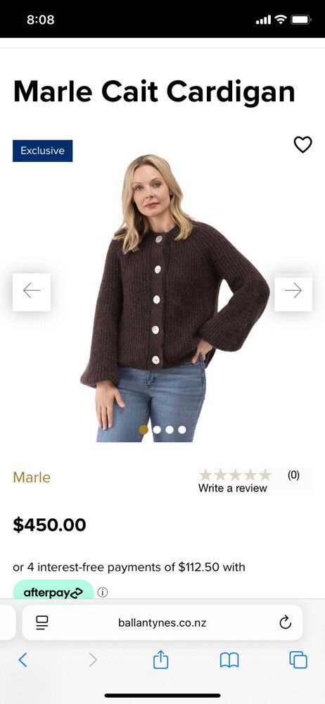 Marle Dark Brown Cardigan