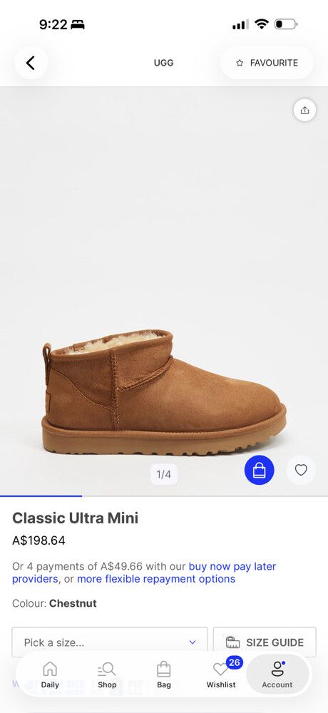 Ugg Chestnut Ultra Mini Boots
