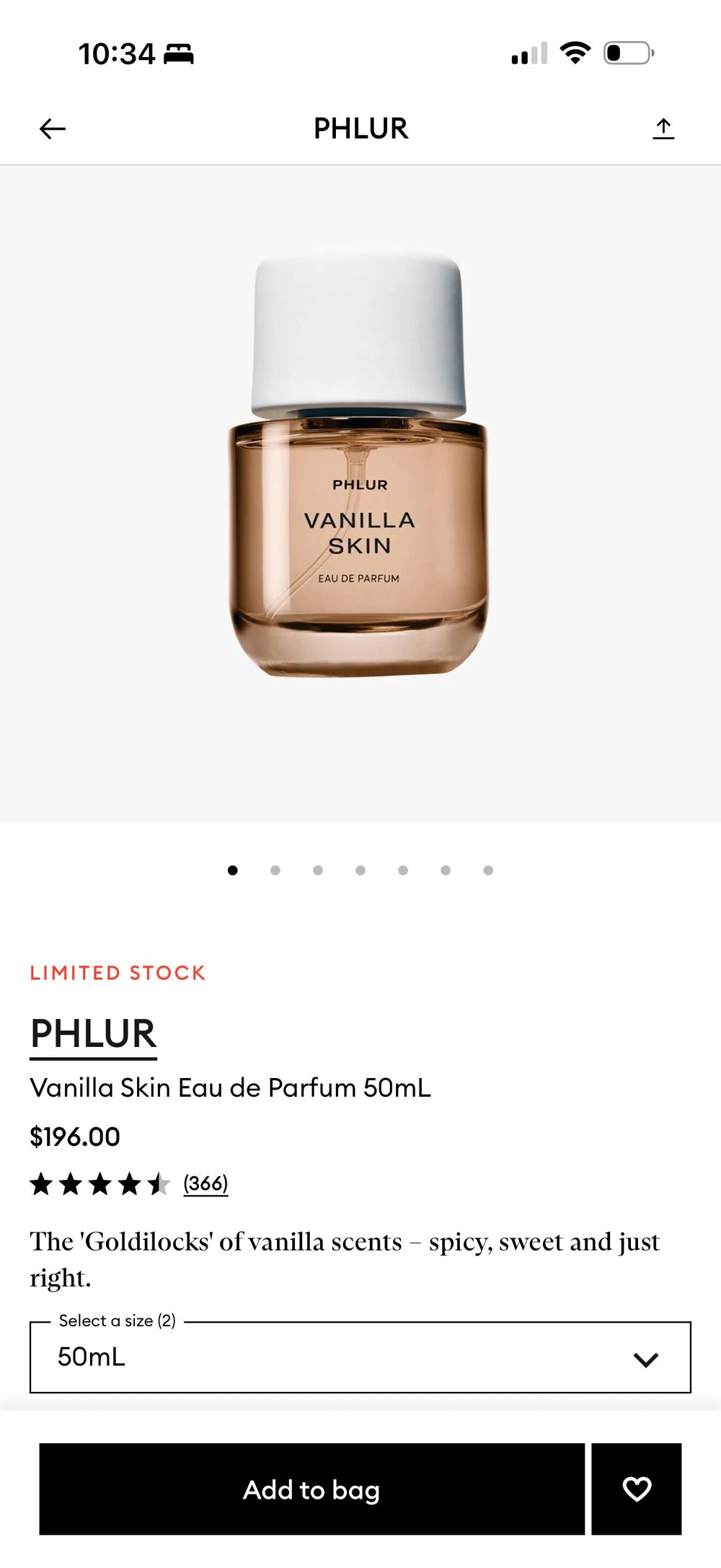 Phlur Vanilla Skin Eau De Parfum