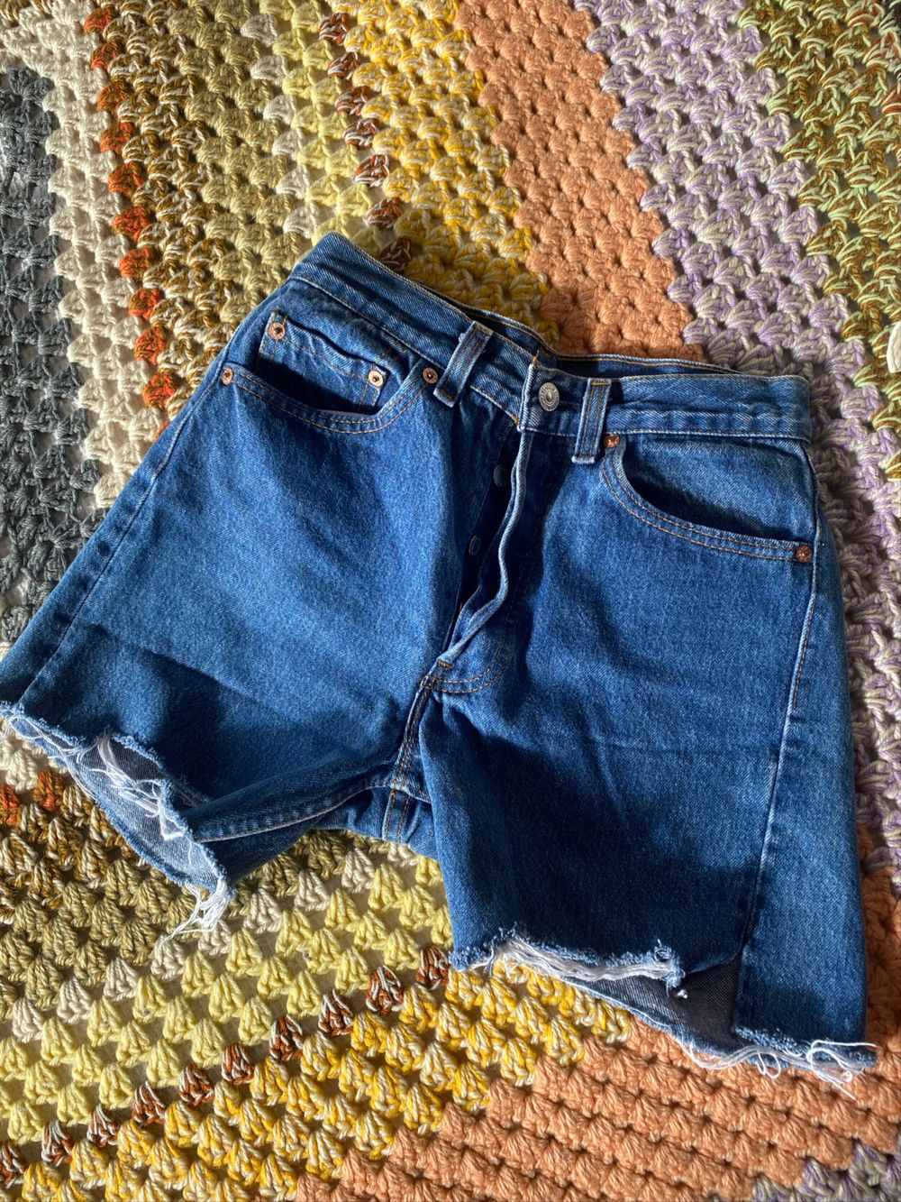 Levi's Blue Denim Shorts
