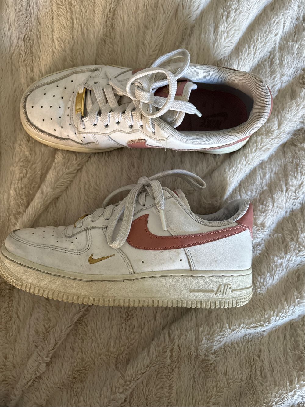 Nike Air Pink and White Sneakers