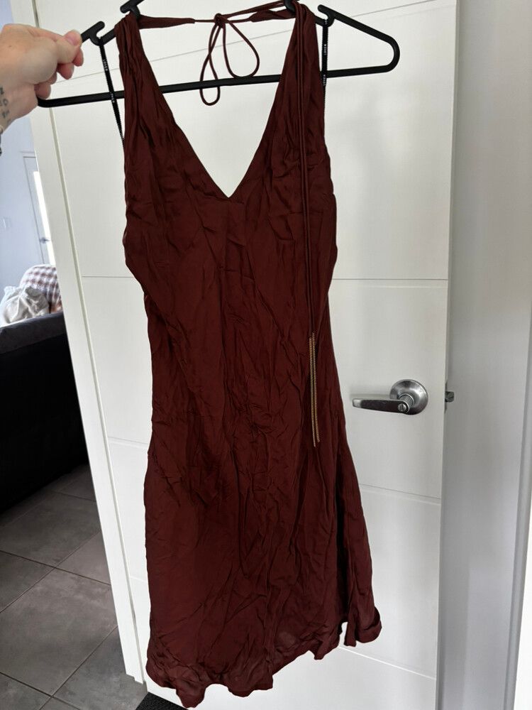 LOVER Brunette Halter Mini Dress