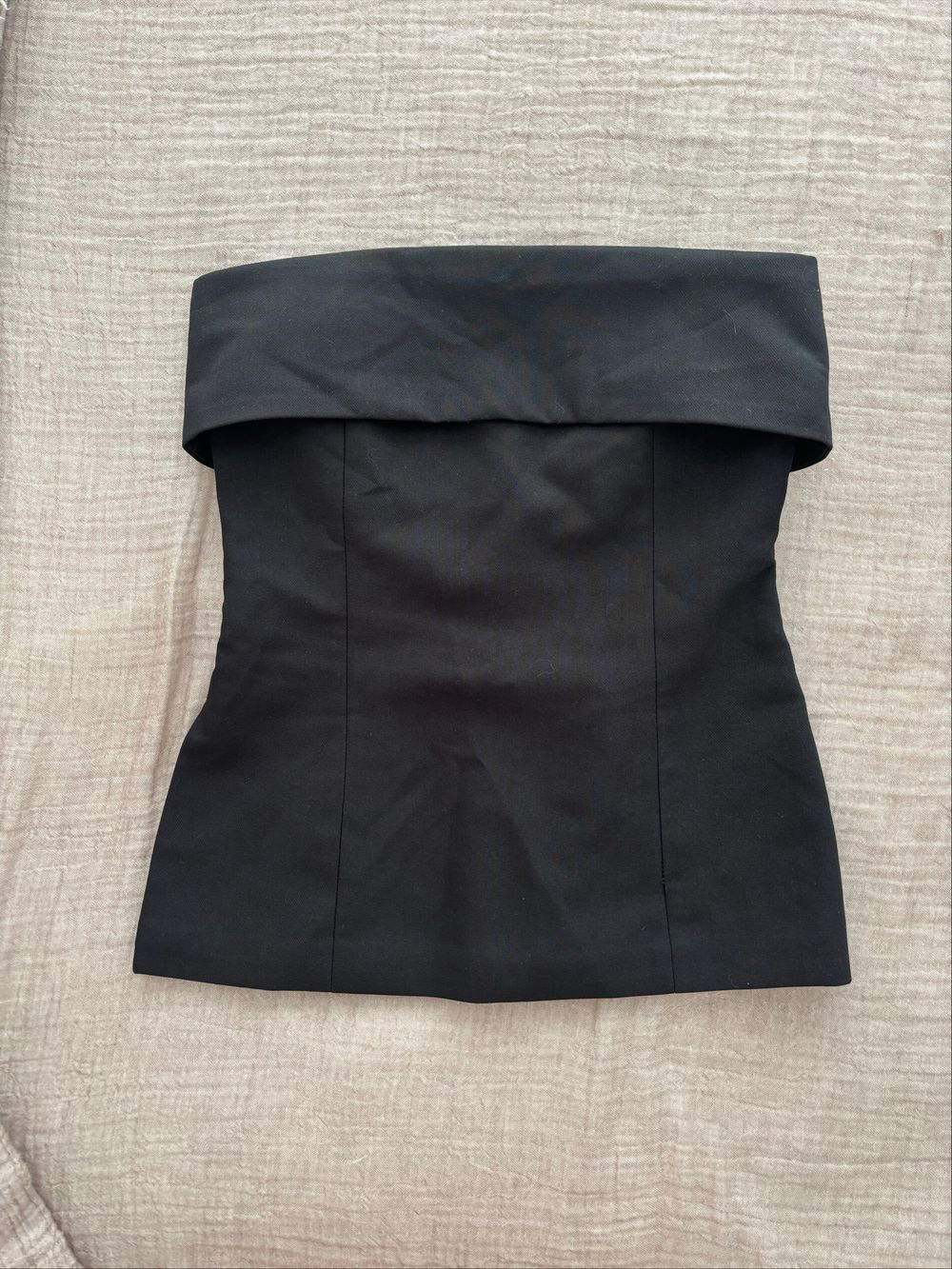 Perfect Stranger Black Strapless Top