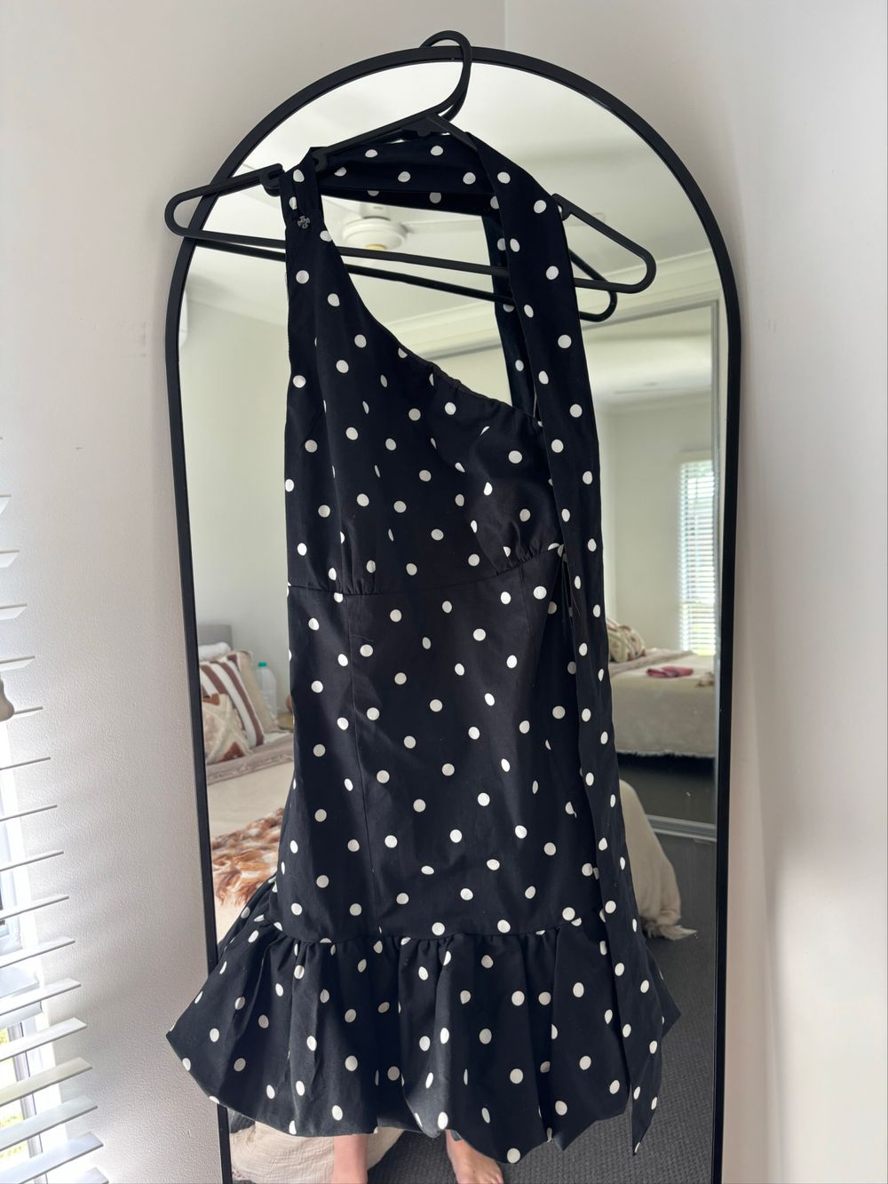 Peppermayo Black Polkadot Mini Dress